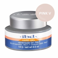 LED/UV Гель IBD Builder Gel  Pink V 14g, розовый камуфлирующий геь