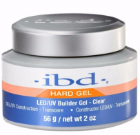 LED/UV Гель IBD Builder Gel Clear 56g, прозрачный моделирующий гель